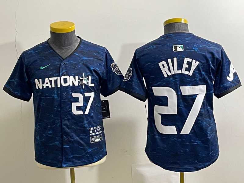 Youth Atlanta Braves #27 Austin Riley Number Royal 2023 All Star Cool Base Stitched Baseball Jersey,We sell and wholesale Youth Atlanta Braves #27 Austin Riley Number Royal 2023 All Star Cool Base Stitched Baseball Jersey on line form chian!
